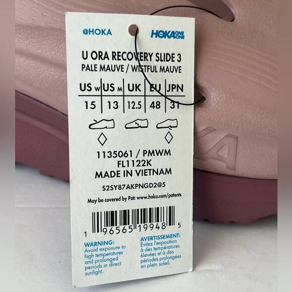 Hoka Ora recovery slide sandals mauve pink 13 NWT main image 4